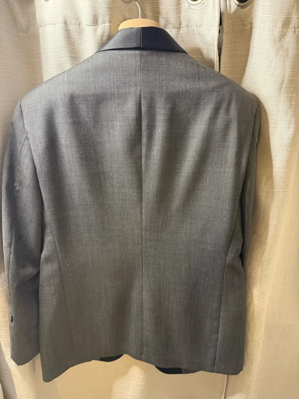 Dior Men's Blazer - Charcoal Gray Lining with Black Label
